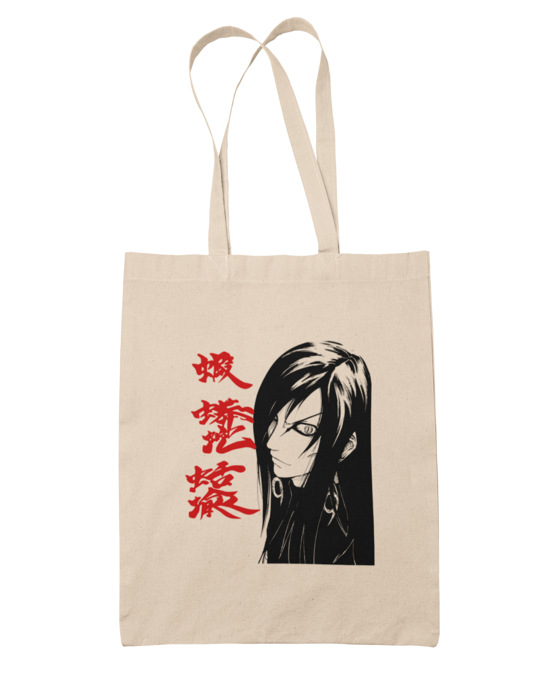 Orochimaru & Red Writing Tote Bag - Naruto