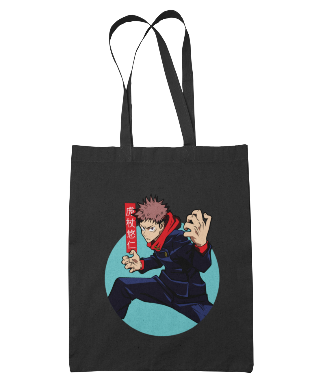 Yuji Pose & Writing Tote Bag - Jujutsu Kaisen
