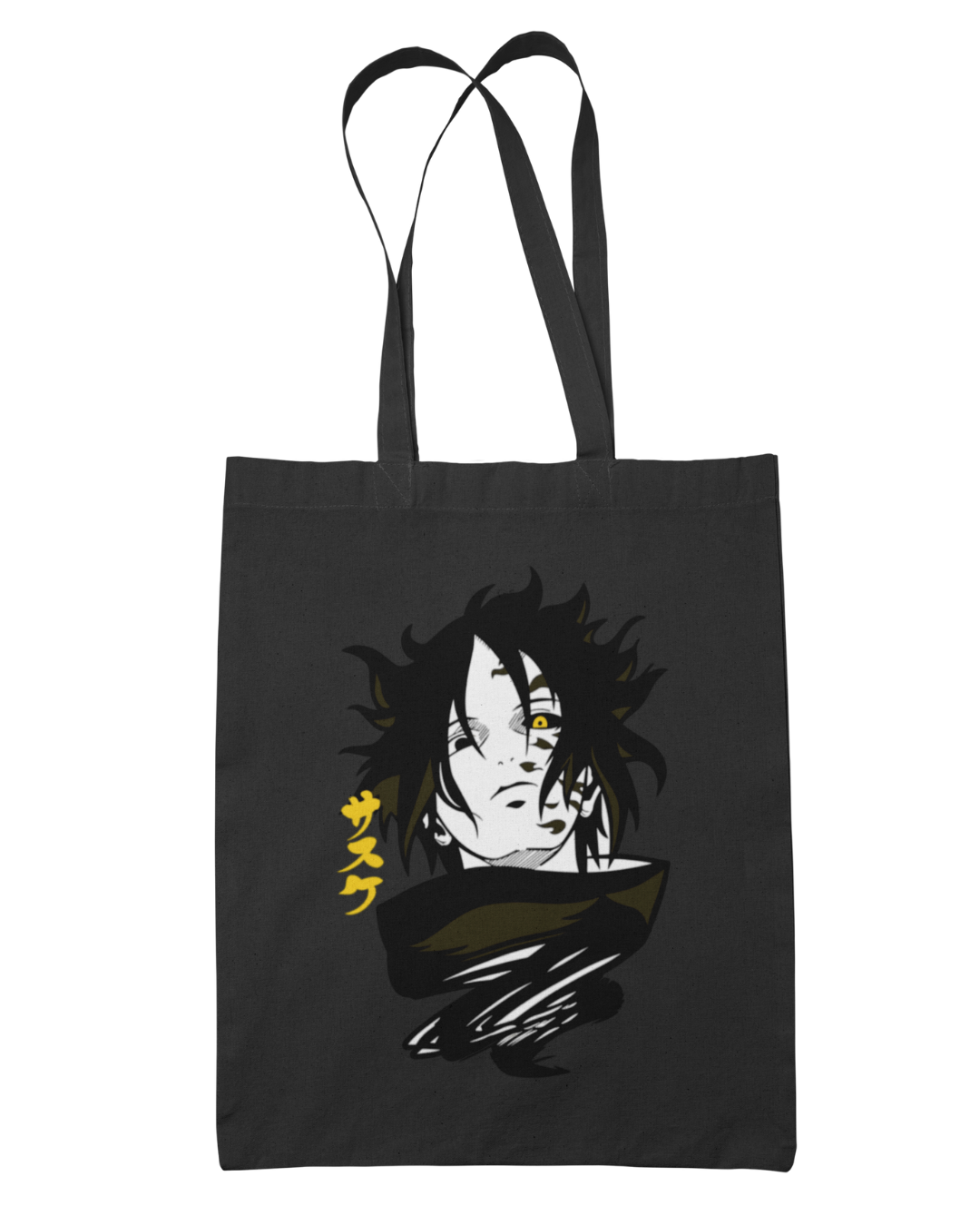 Sasuke Curse Mark & Writing Tote Bag - Naruto