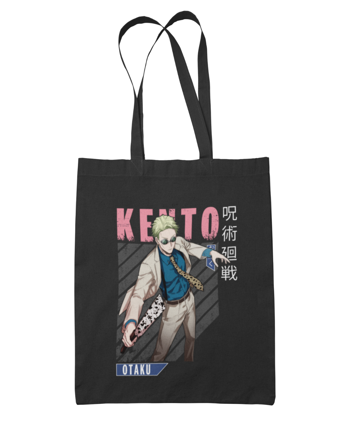 Kento Nanami Pattern & Writing Tote Bag - Jujutsu Kaisen