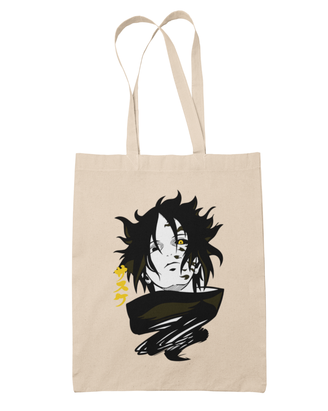 Sasuke Curse Mark & Writing Tote Bag - Naruto