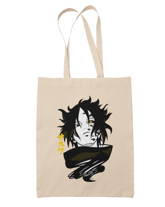 Sasuke Curse Mark & Writing Tote Bag - Naruto