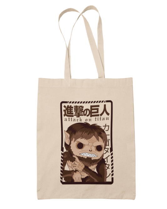 Chibi Ape Titan & Writing Tote Bag - Attack on Titan