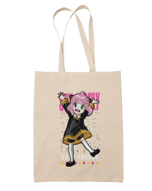 Anya Forger & Writing Tote Bag - Spy x Family
