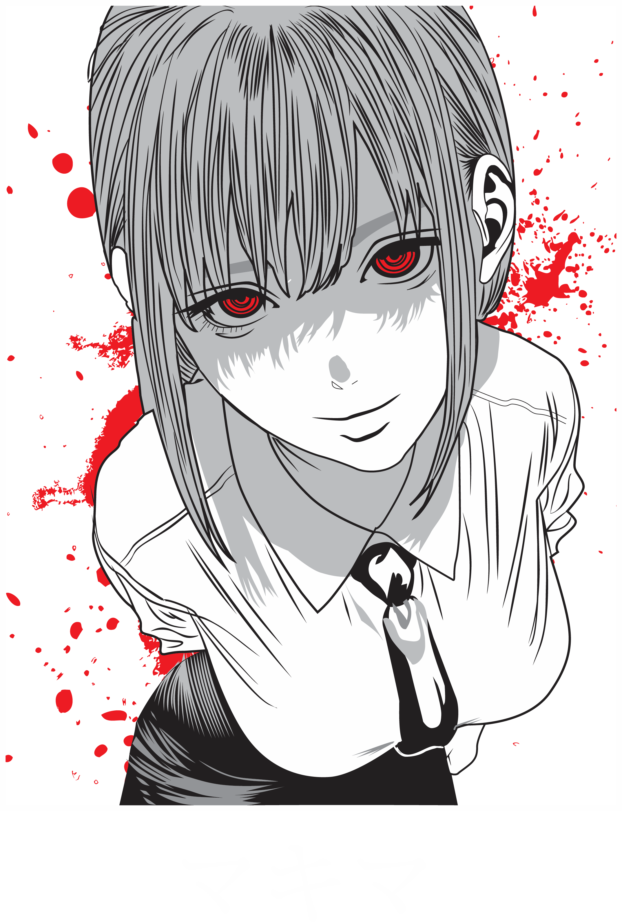 Makima & Writing Tote Bag - Chainsaw Man