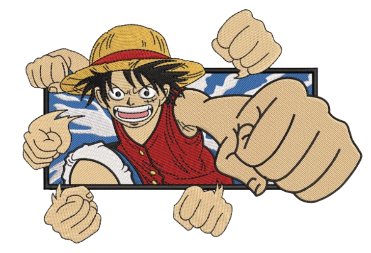 Luffy Gomu Gomu no Gatling Bluza - One Piece