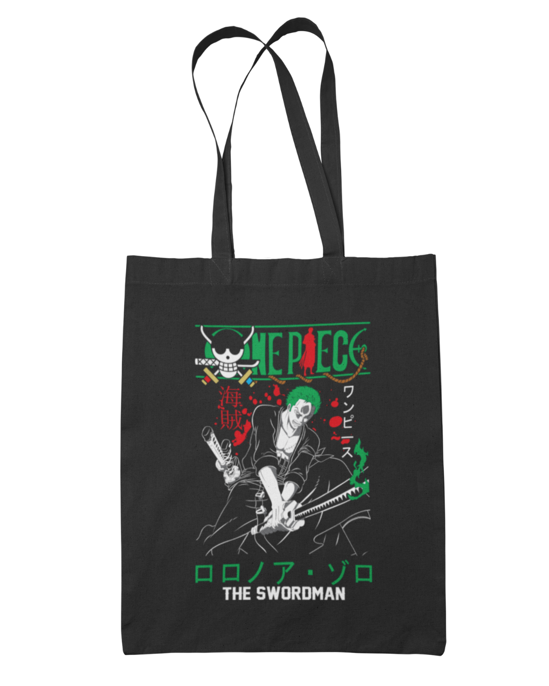 Zoro Logo & Writing Tote Bag - One Piece