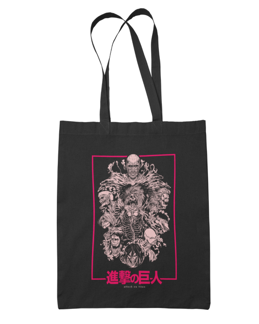 The Titans & Writing Tote Bag - Attack on Titan