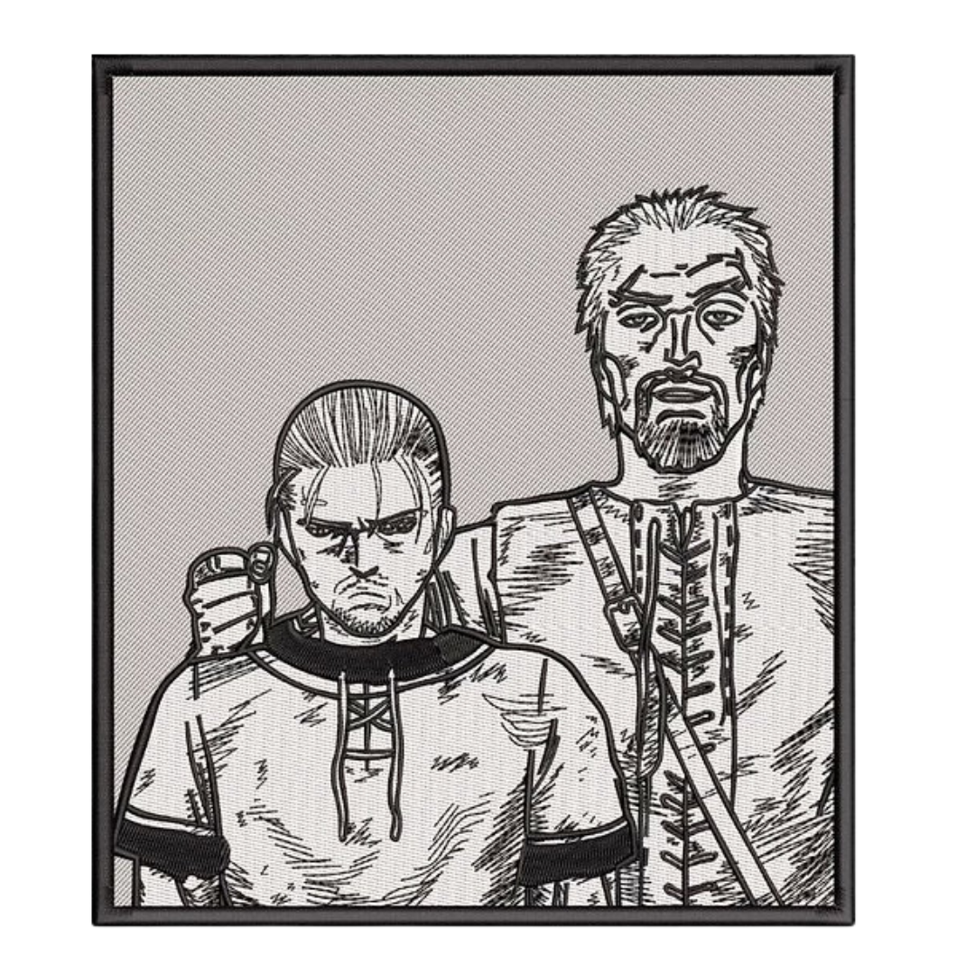 Thorfinn & Askeladd Manga Panel Hanorac - Vinland Saga