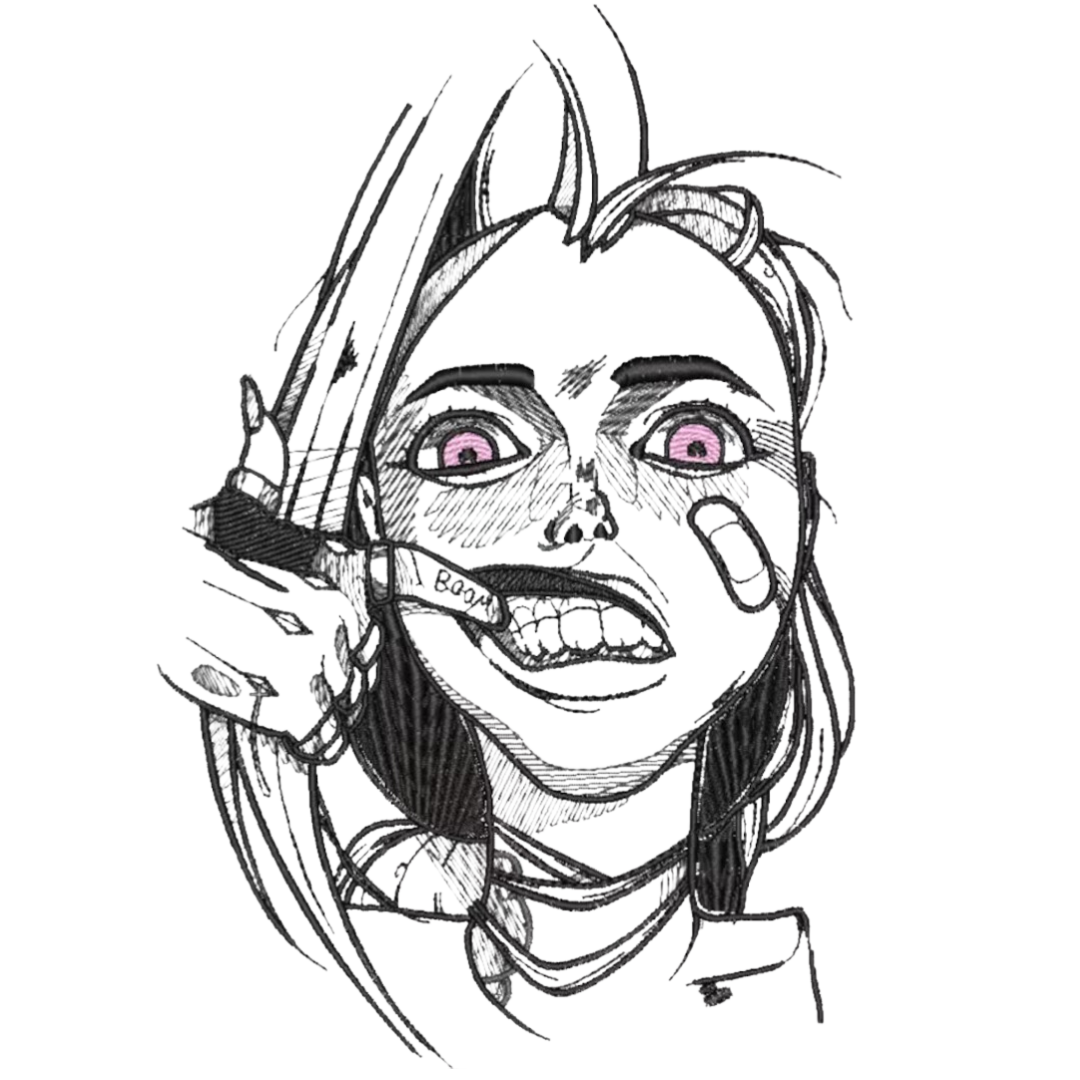Jinx Outline Arcane Hanorac - League of Legends