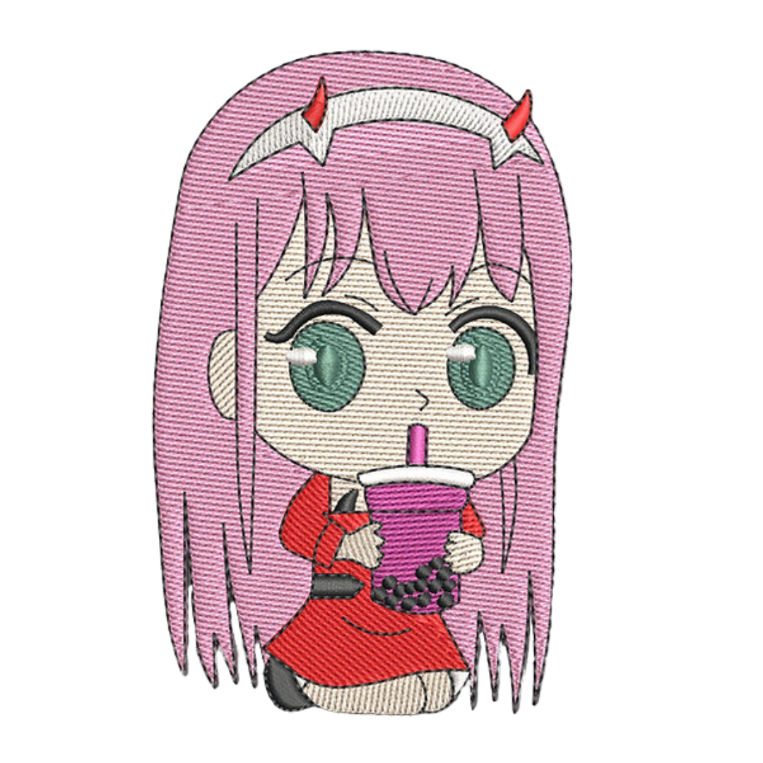 Zero Two Chibi Tricou - Darling in the Franxx