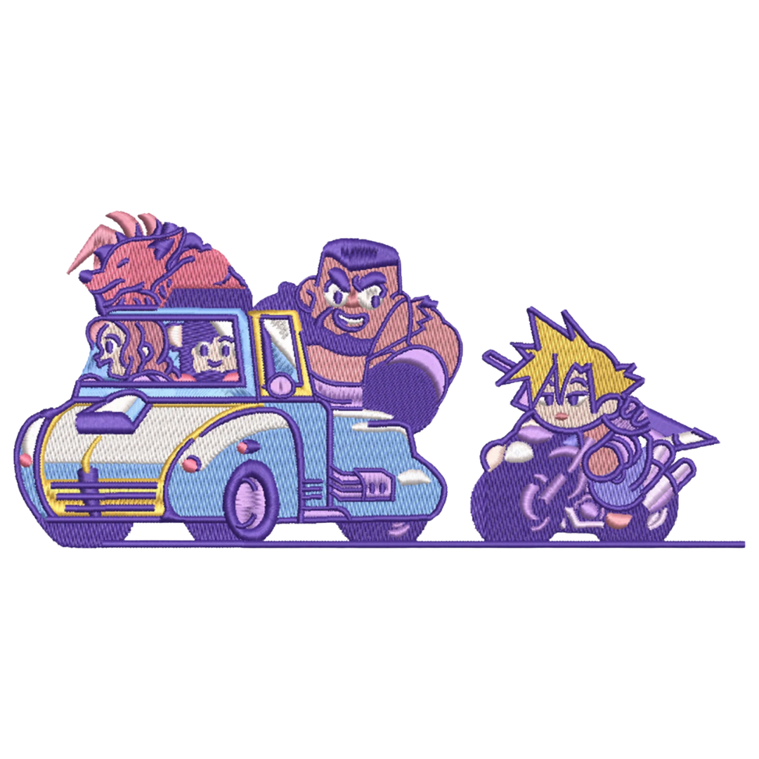 Cloud, Barret, Tifa, Aerith and Red XIII Tricou - Final Fantasy VII
