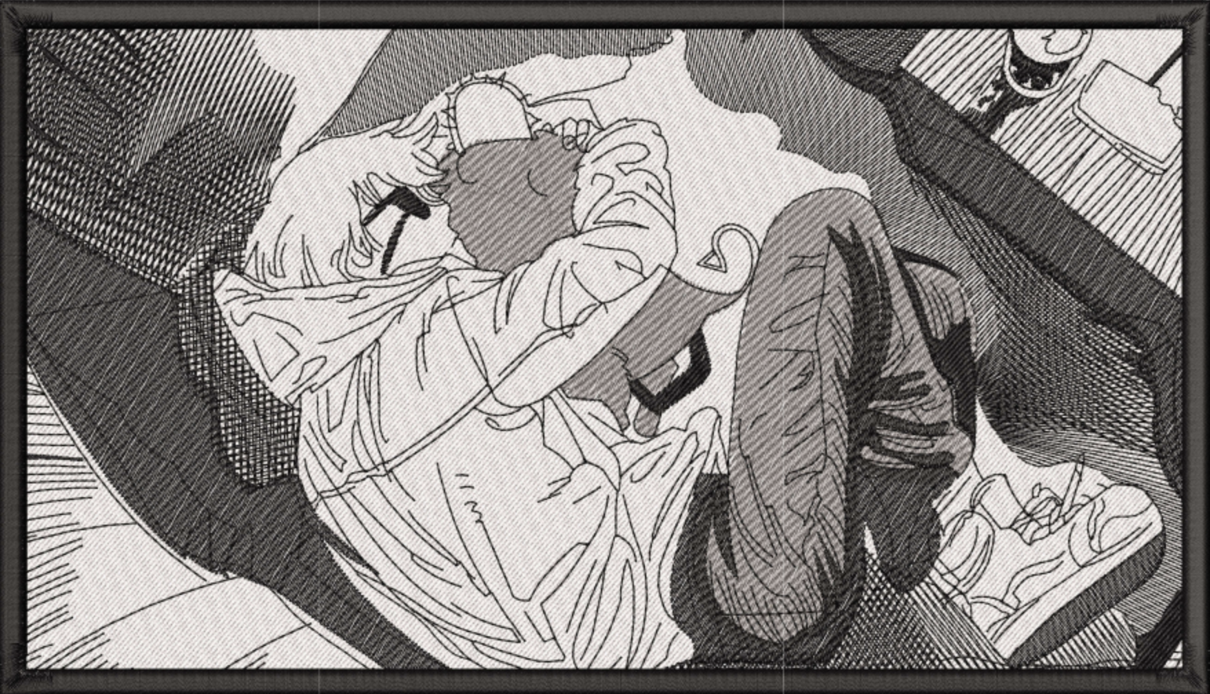 Denji & Pochita Sleep Manga Panel Tricou - Chainsaw Man