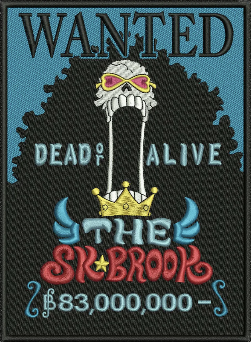 Brook Wanted Poster Tricou - One Piece