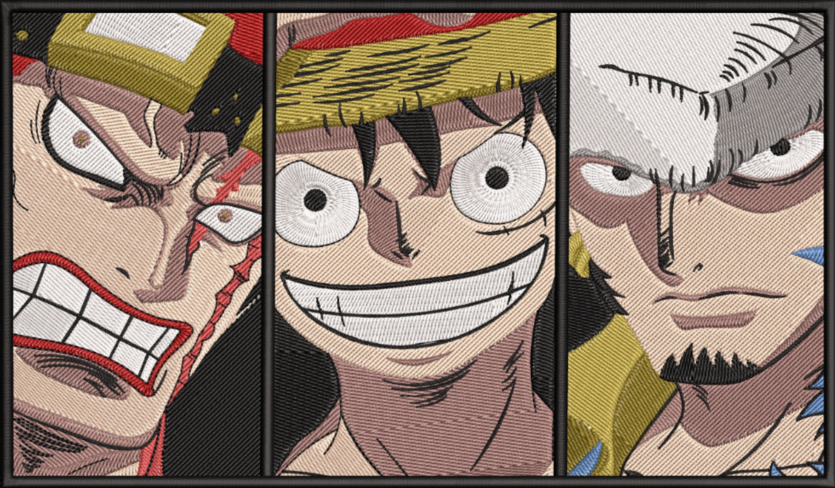 Kid, Luffy and Trafalgar Tricou - One Piece