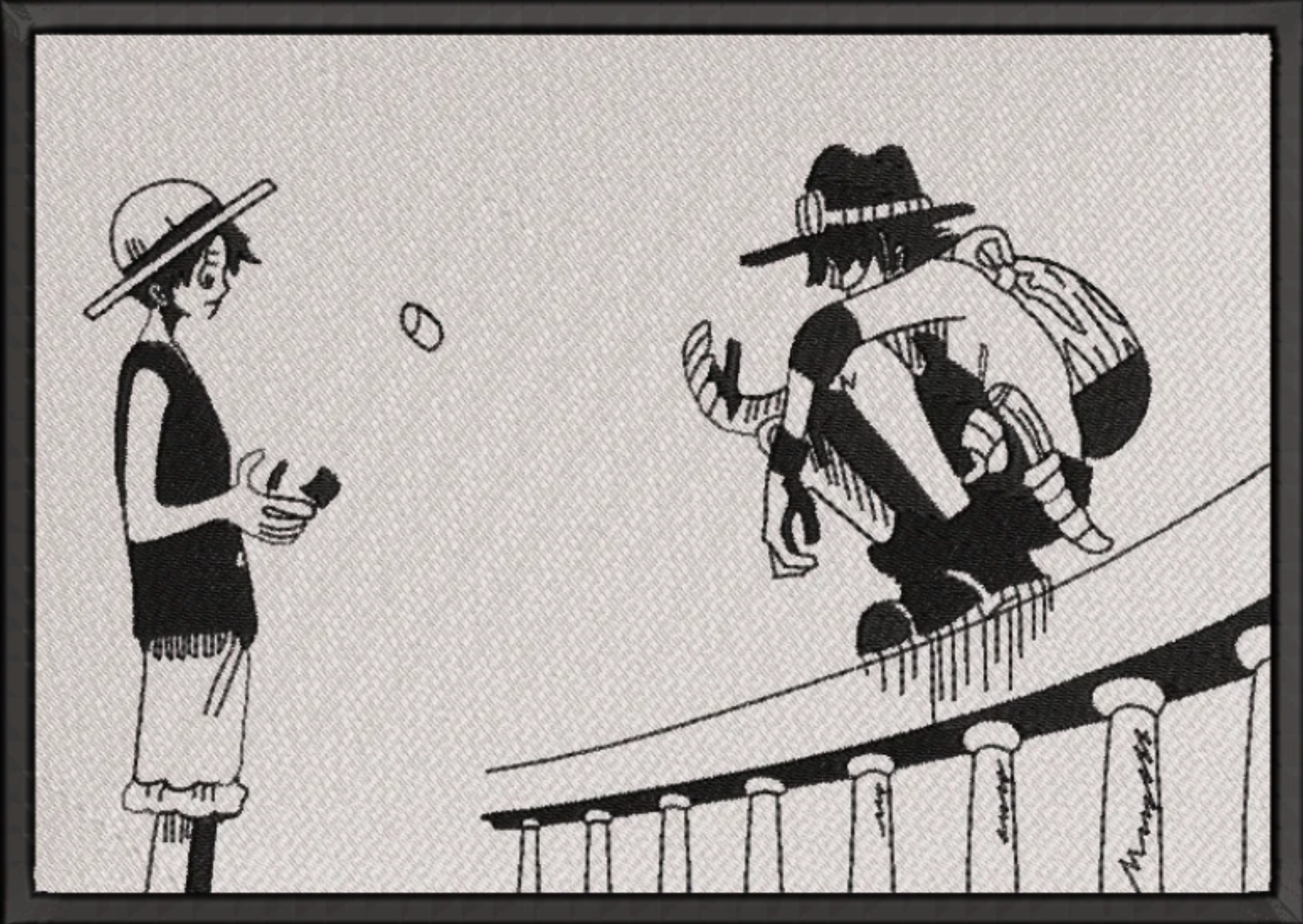 Luffy & Ace Manga Panel Bluza - One Piece