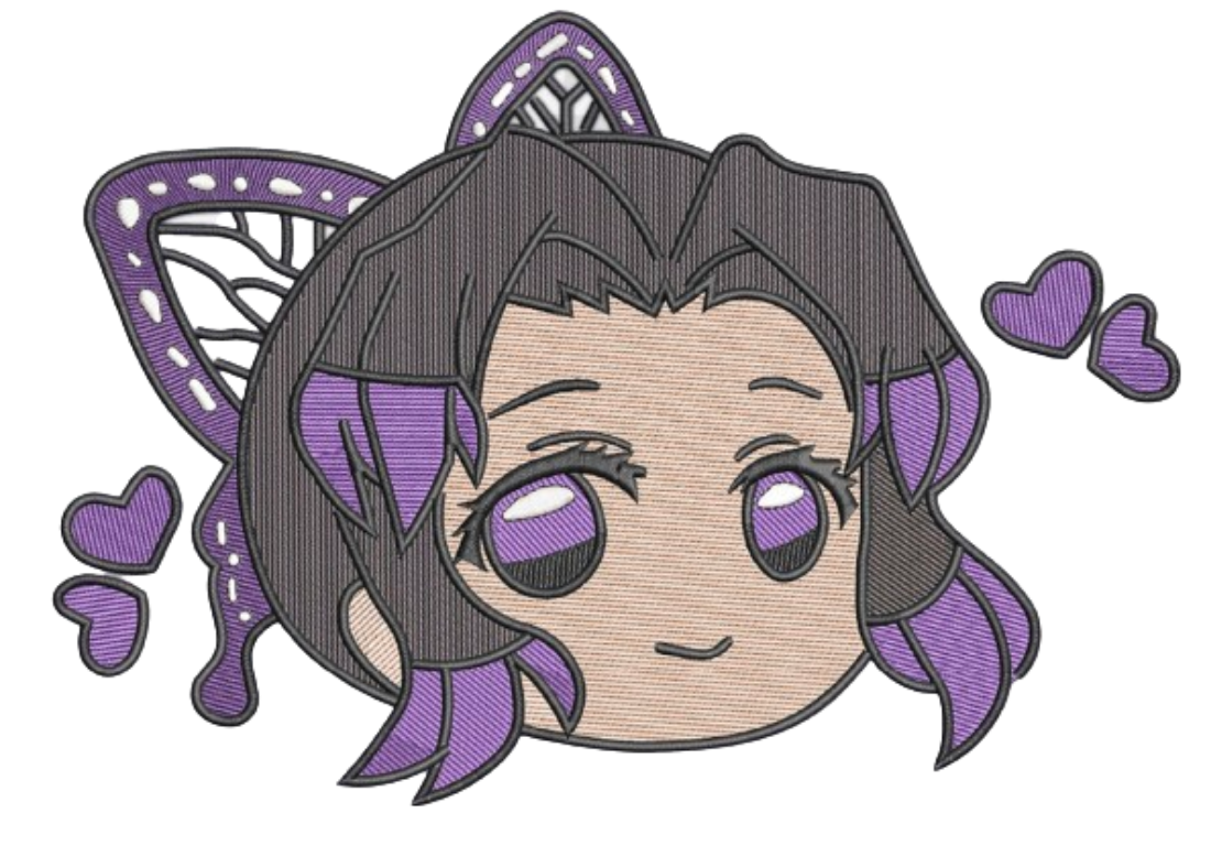 Shinobu Chibi Head Tricou - Demon Slayer