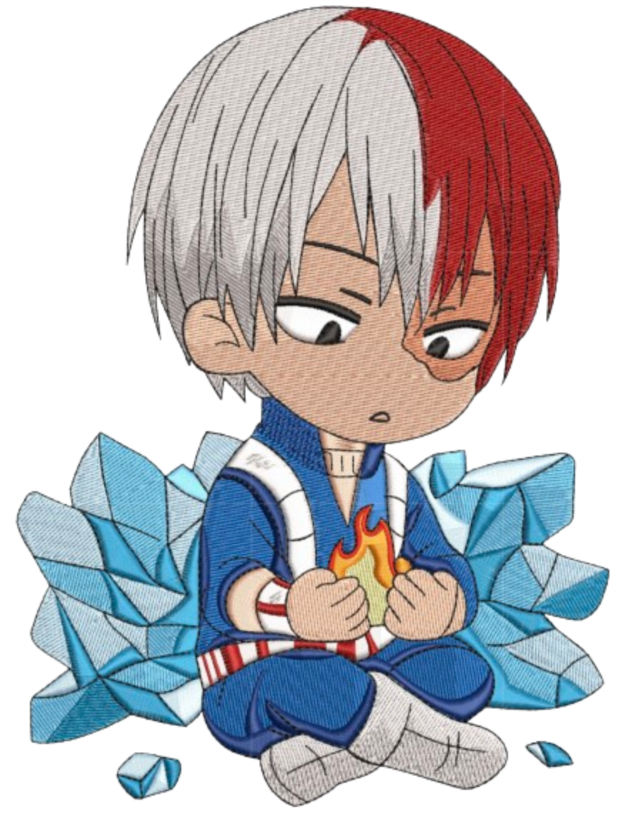 Todoroki Chibi Sitting Tricou - My Hero Academia