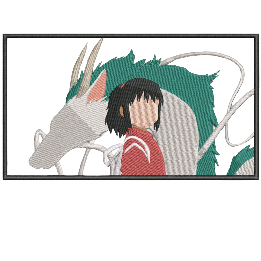 Chihiro & Haku Minimal Spirited Away Bluza - Studio Ghibli