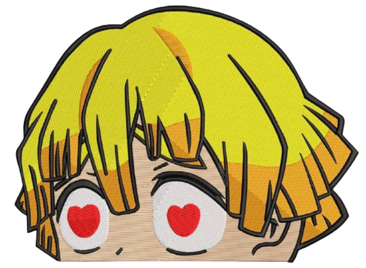 Zenitsu Peeking Tricou - Demon Slayer