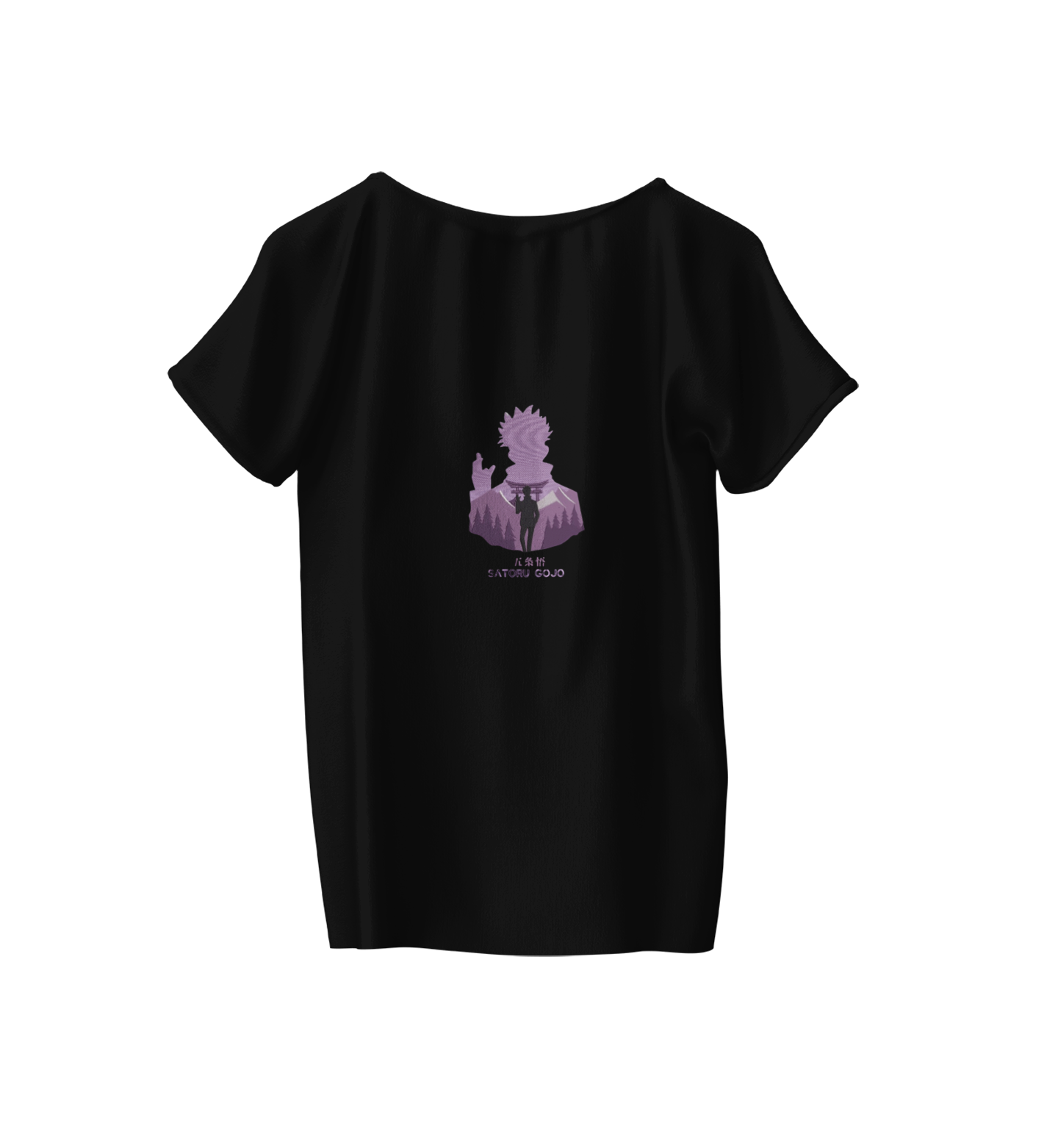 Satoru Gojo Outline Tricou - Jujutsu Kaisen