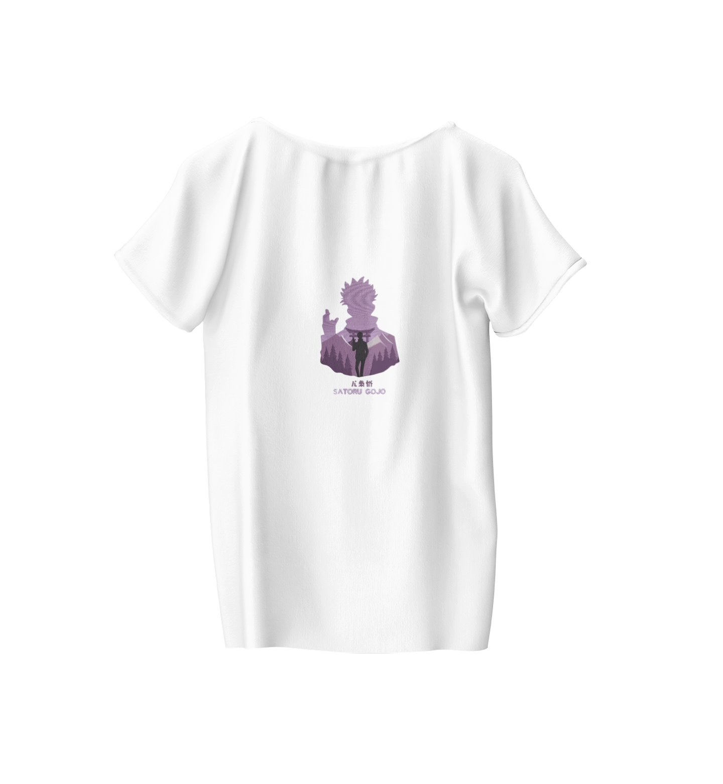 Satoru Gojo Outline Tricou - Jujutsu Kaisen