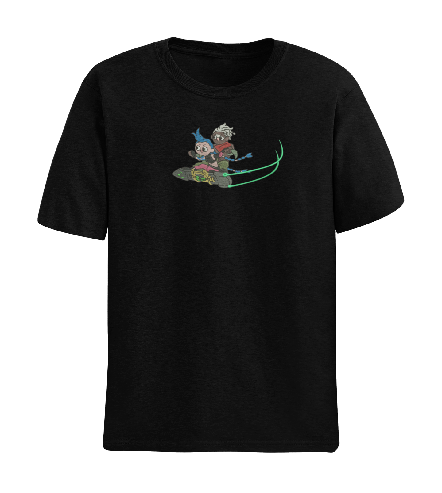 Jinx & Ekko Derpy Hoverboard Arcane Tricou  - League of Legends