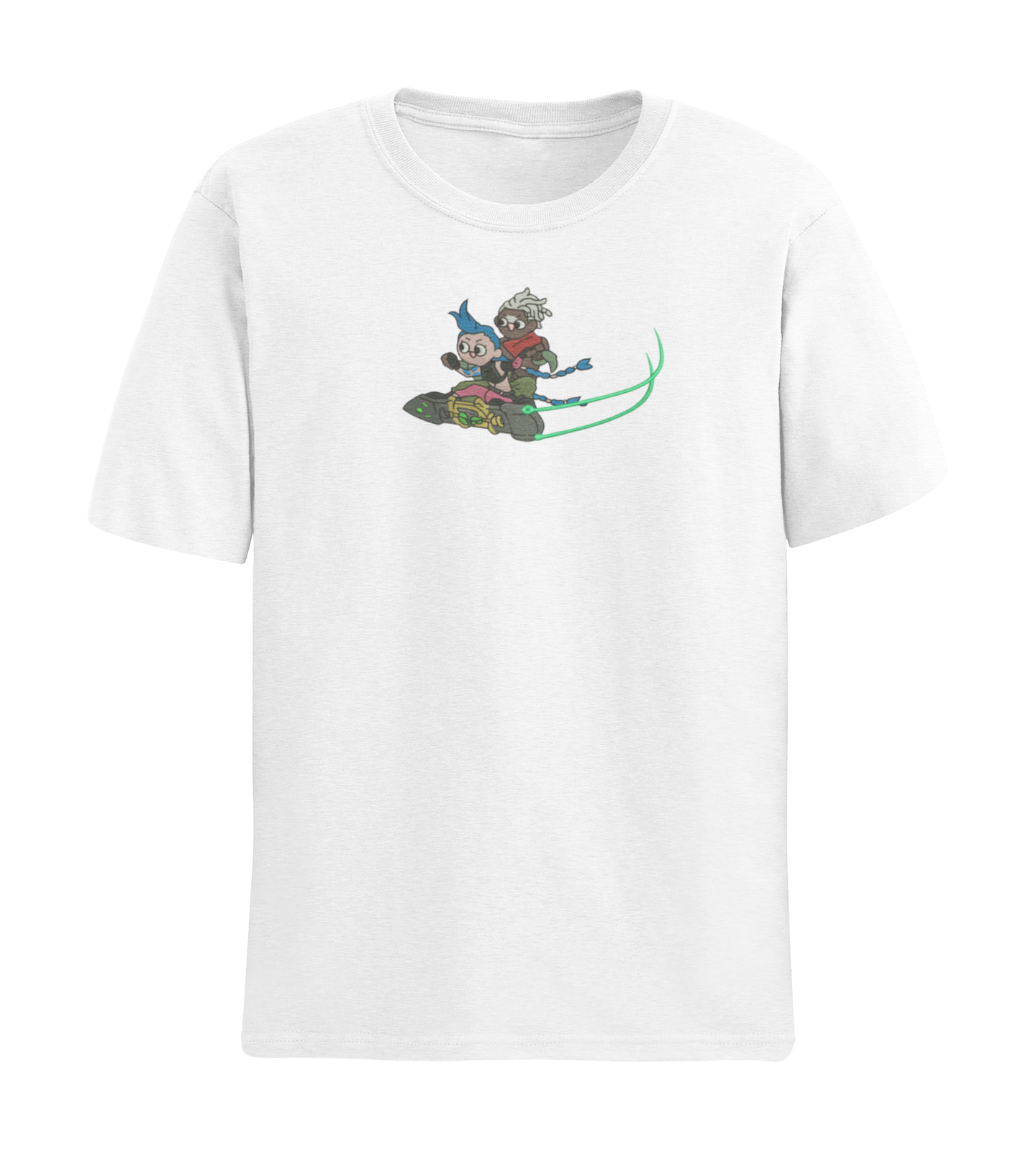 Jinx & Ekko Derpy Hoverboard Arcane Tricou  - League of Legends