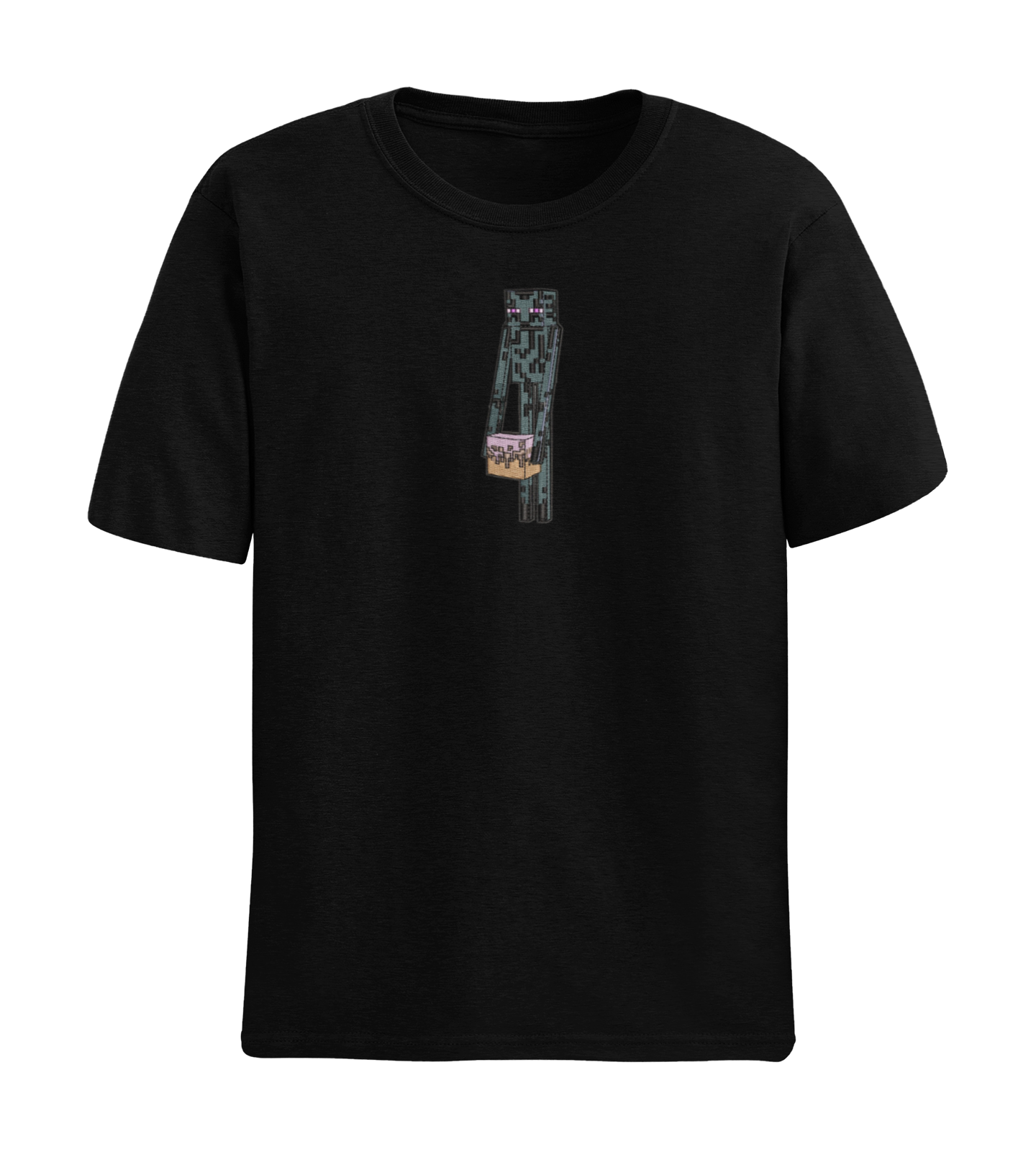 Enderman holding a Block Tricou - Minecraft
