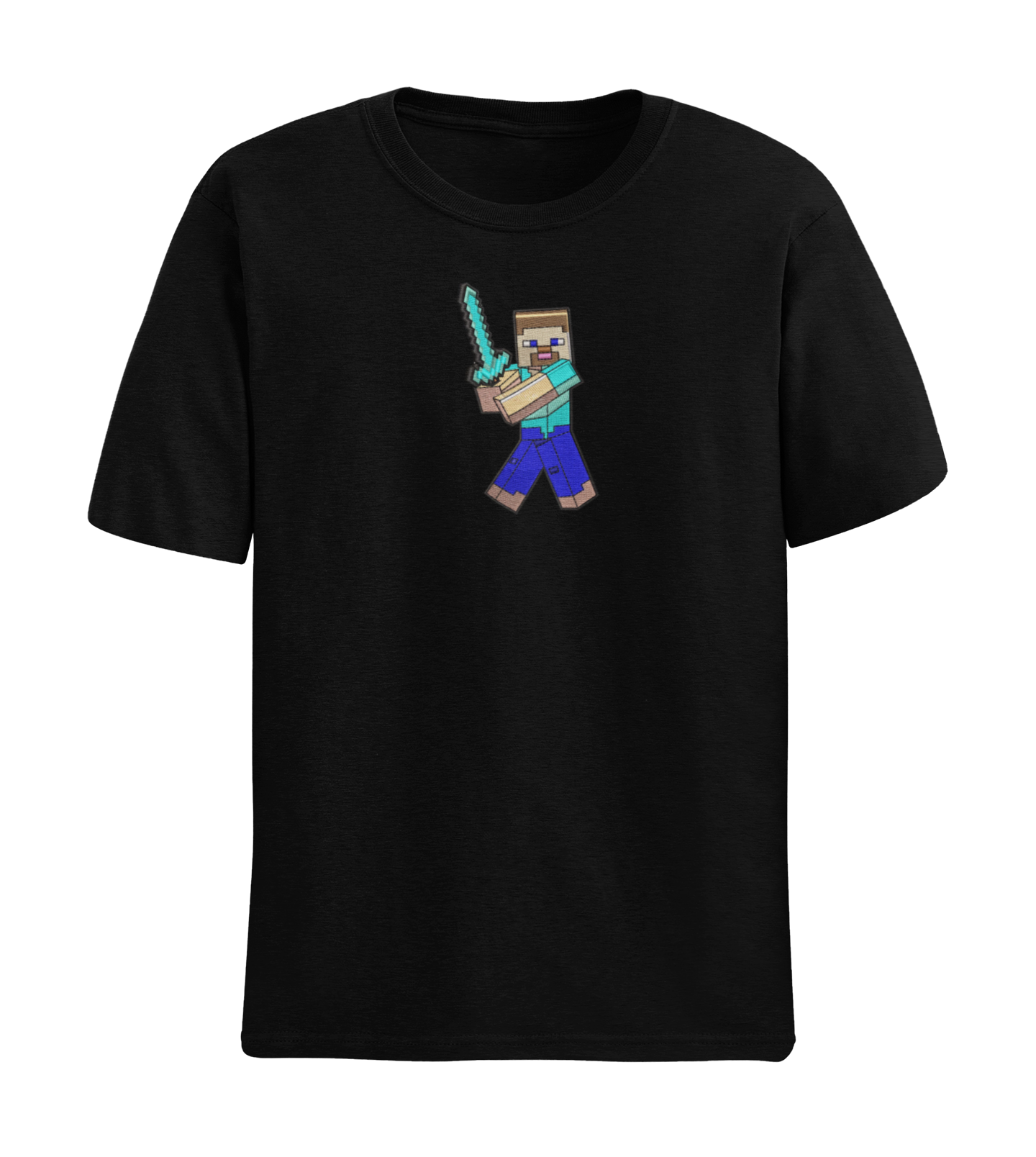 Steve & Diamond Sword Tricou - Minecraft