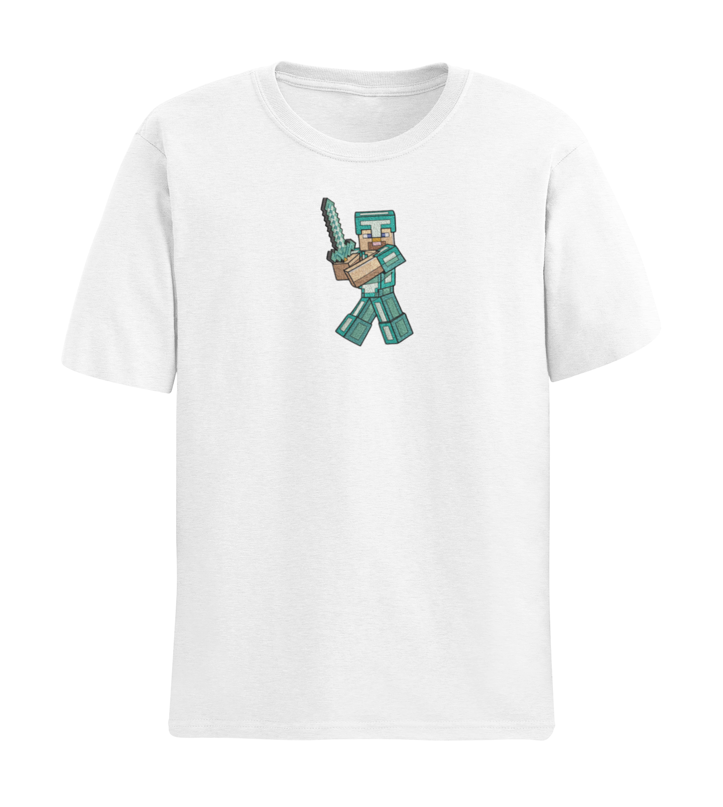 Diamond Armor & Sword Steve Tricou - Minecraft