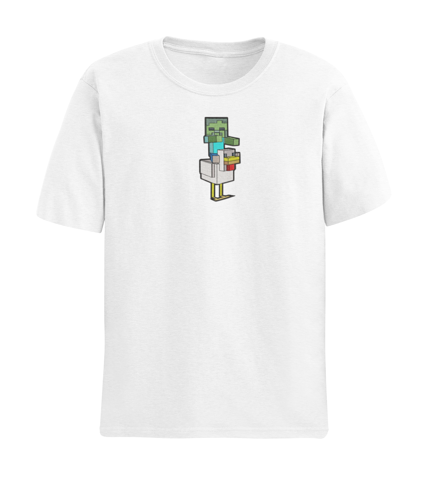 Baby Zombie riding a Chicken Tricou - Minecraft