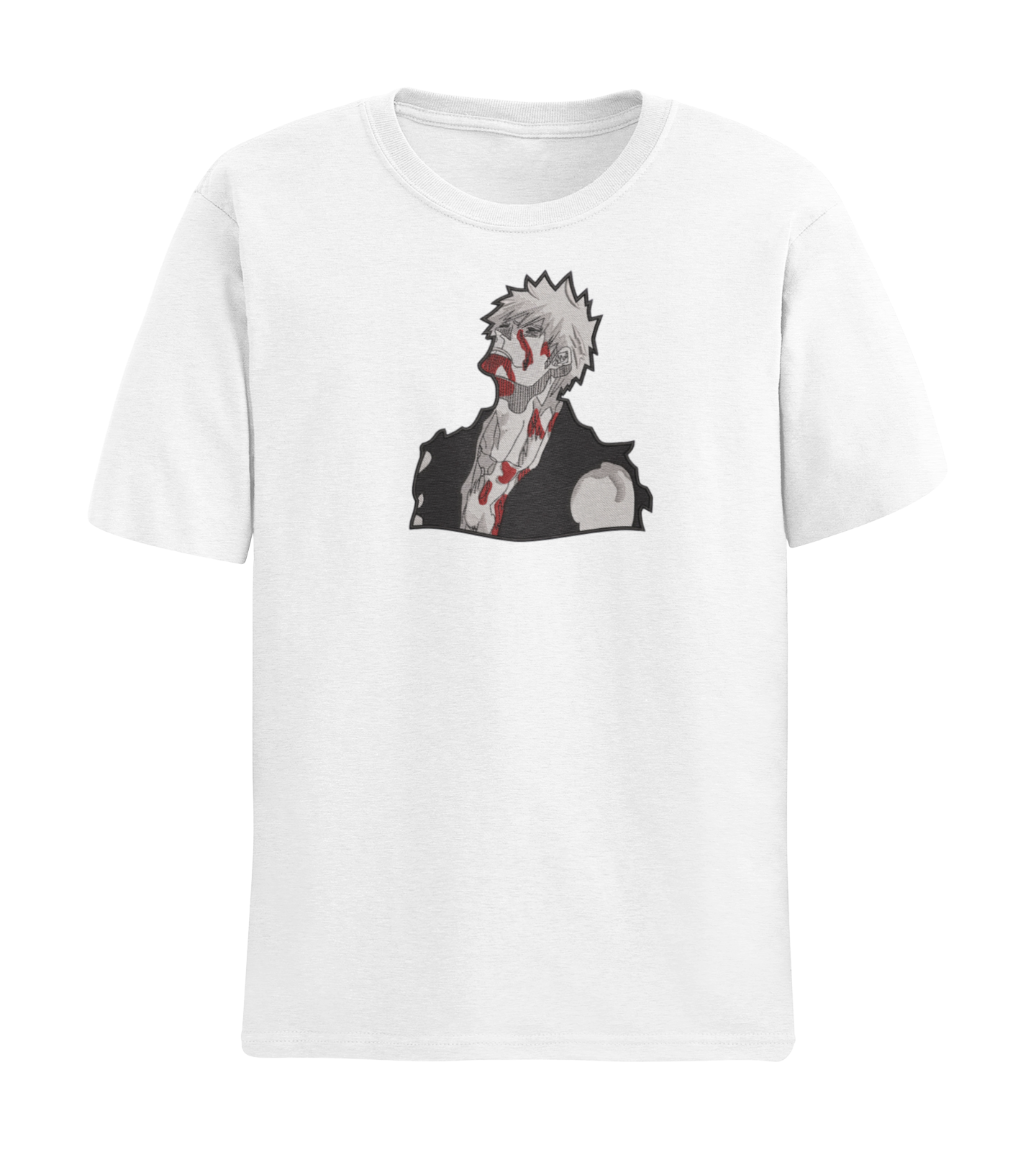 Ichigo Black and White Bleeding Tricou - Bleach