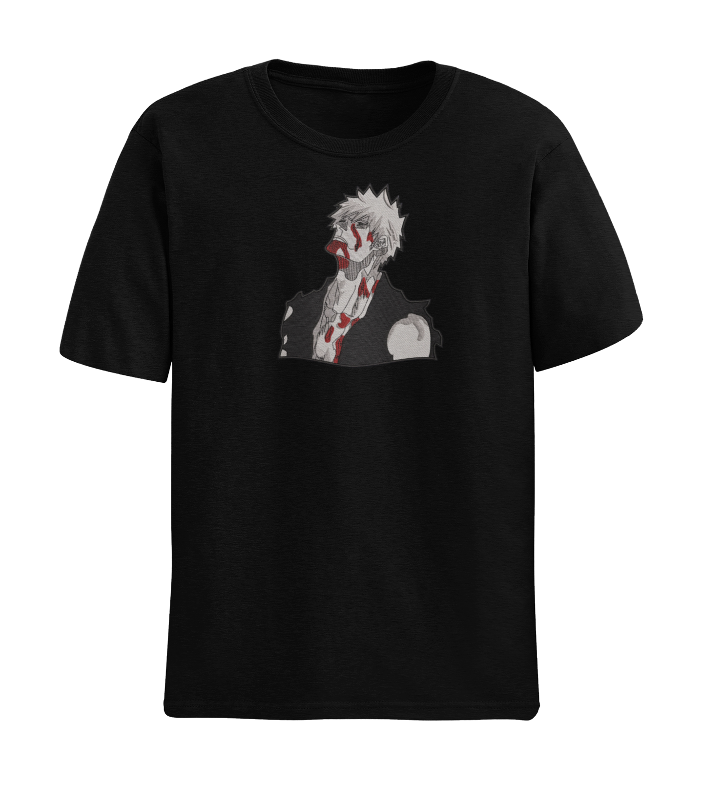Ichigo Black and White Bleeding Tricou - Bleach