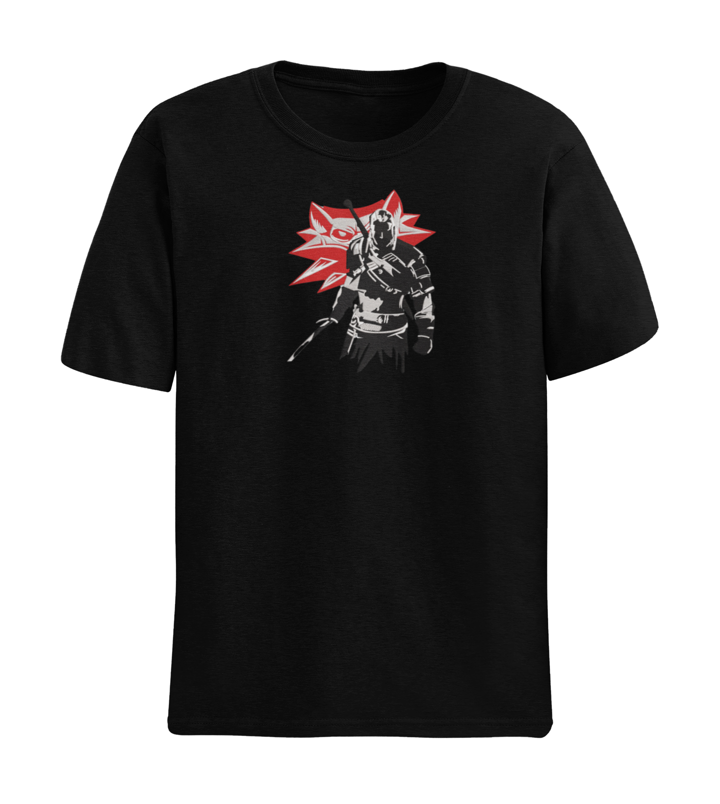 Minimal Geralt and Witcher Medallion Tricou - The Witcher