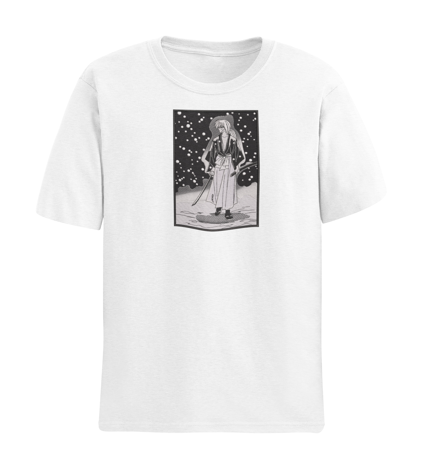 Rurouni Kenshin Snowing Manga Panel Tricou - Rurouni Kenshin