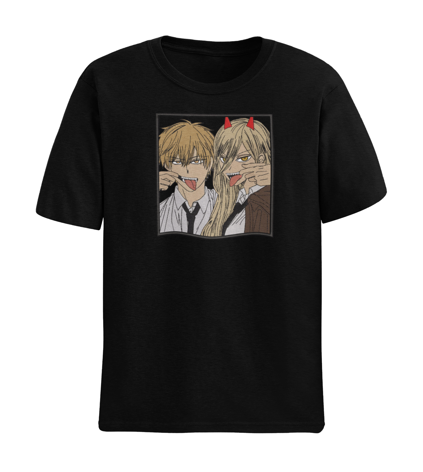Denji & Power Tricou - Chainsaw Man