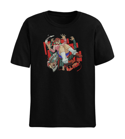 Momo & Okarun Fighting Tricou - Dandadan