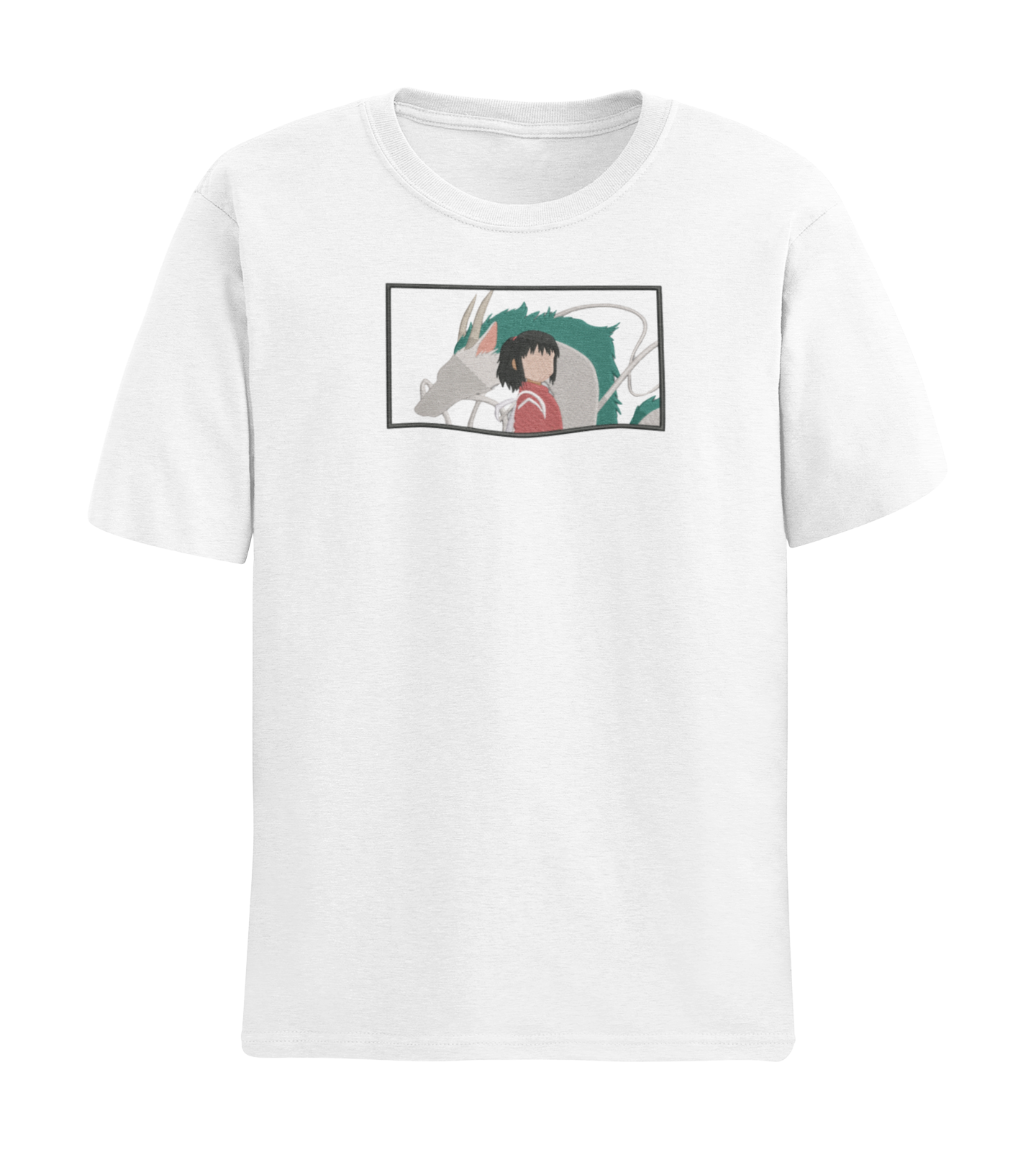 Chihiro & Haku Minimal Spirited Away Tricou - Studio Ghibli