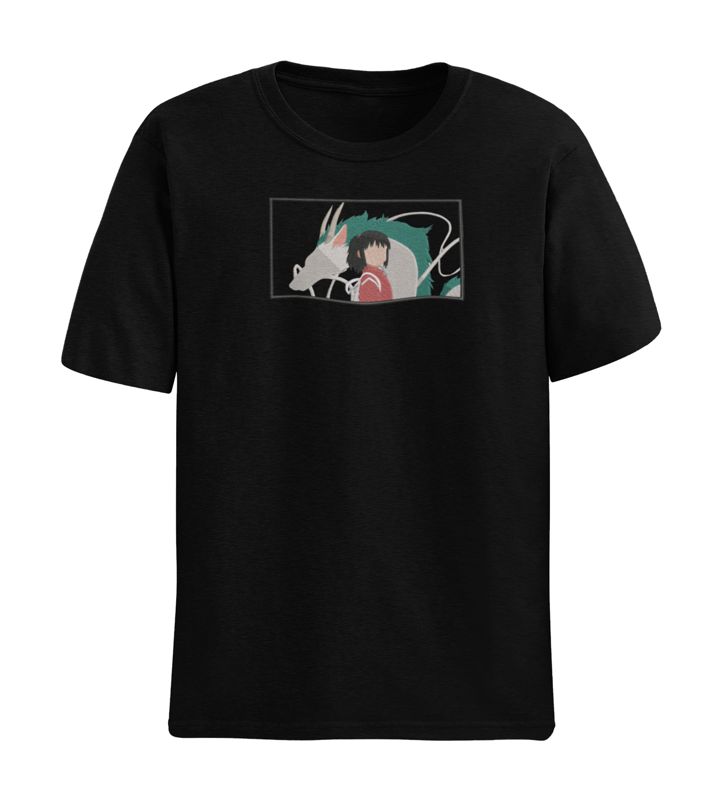 Chihiro & Haku Minimal Spirited Away Tricou - Studio Ghibli