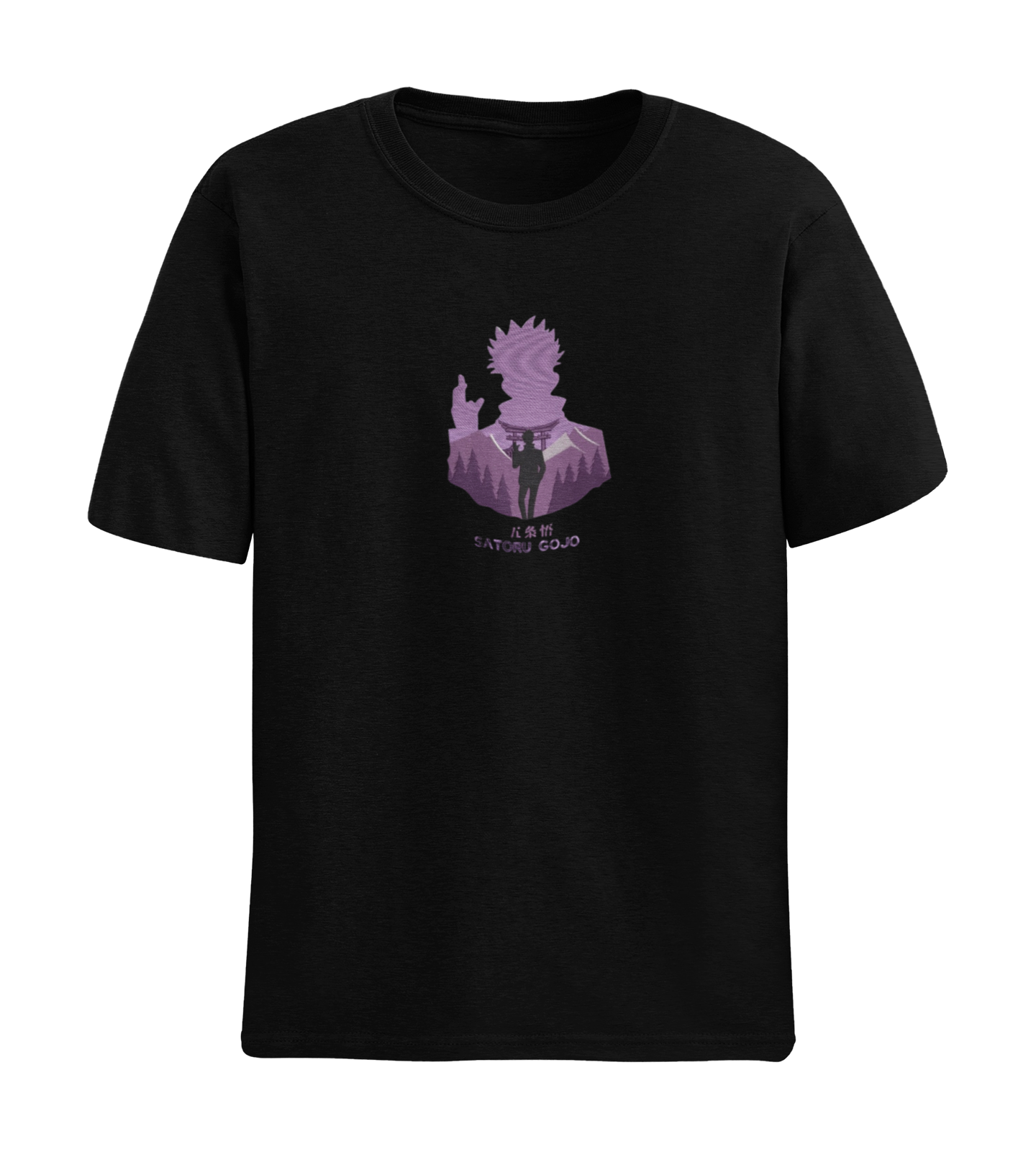 Satoru Gojo Outline Tricou - Jujutsu Kaisen