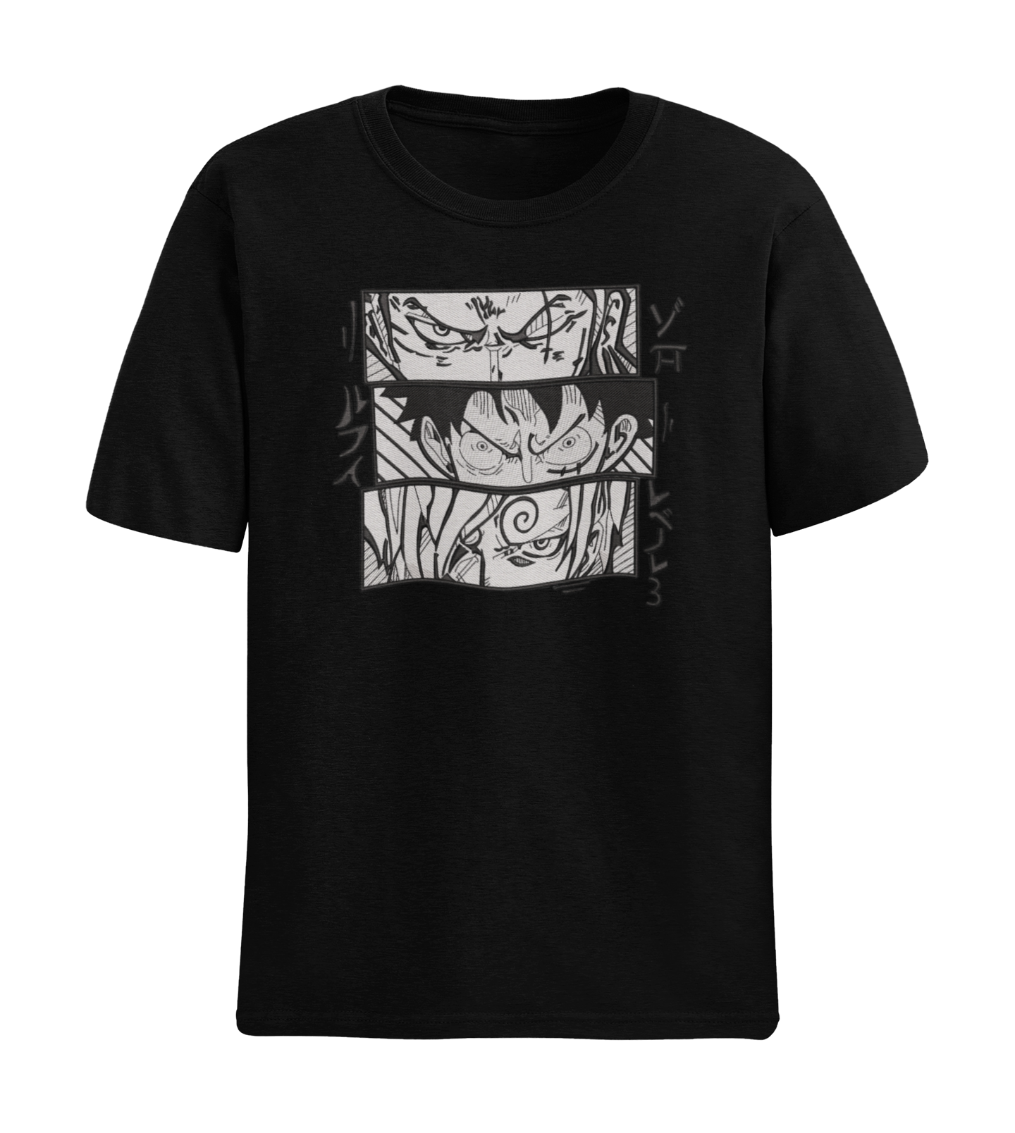 Zoro, Luffy and Sanji Eyes Manga Panel Tricou - One Piece