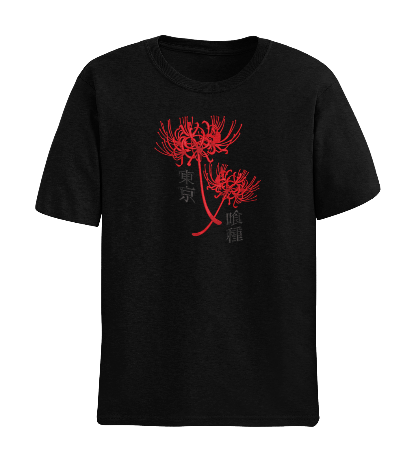 Red Spider Lilies & Writing Tricou - Tokyo Ghoul