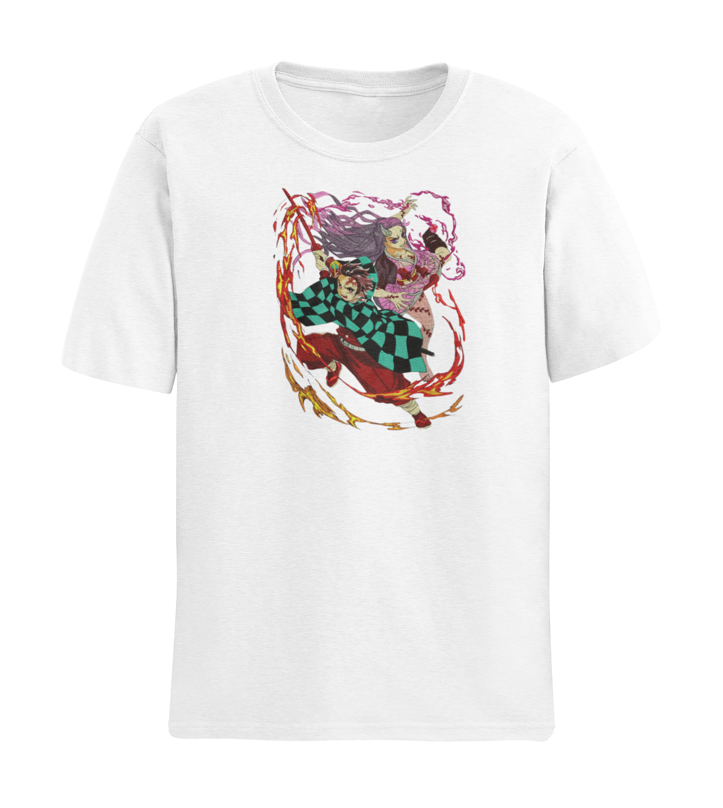 Tanjiro & Nezuko Fighting Tricou - Demon Slayer