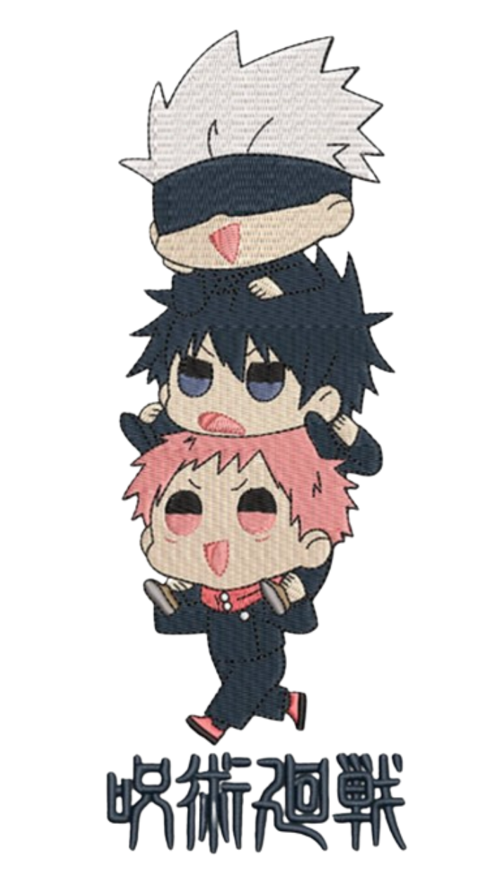 Gojo, Megumi & Yuji Chibi Bluza - Jujutsu Kaisen