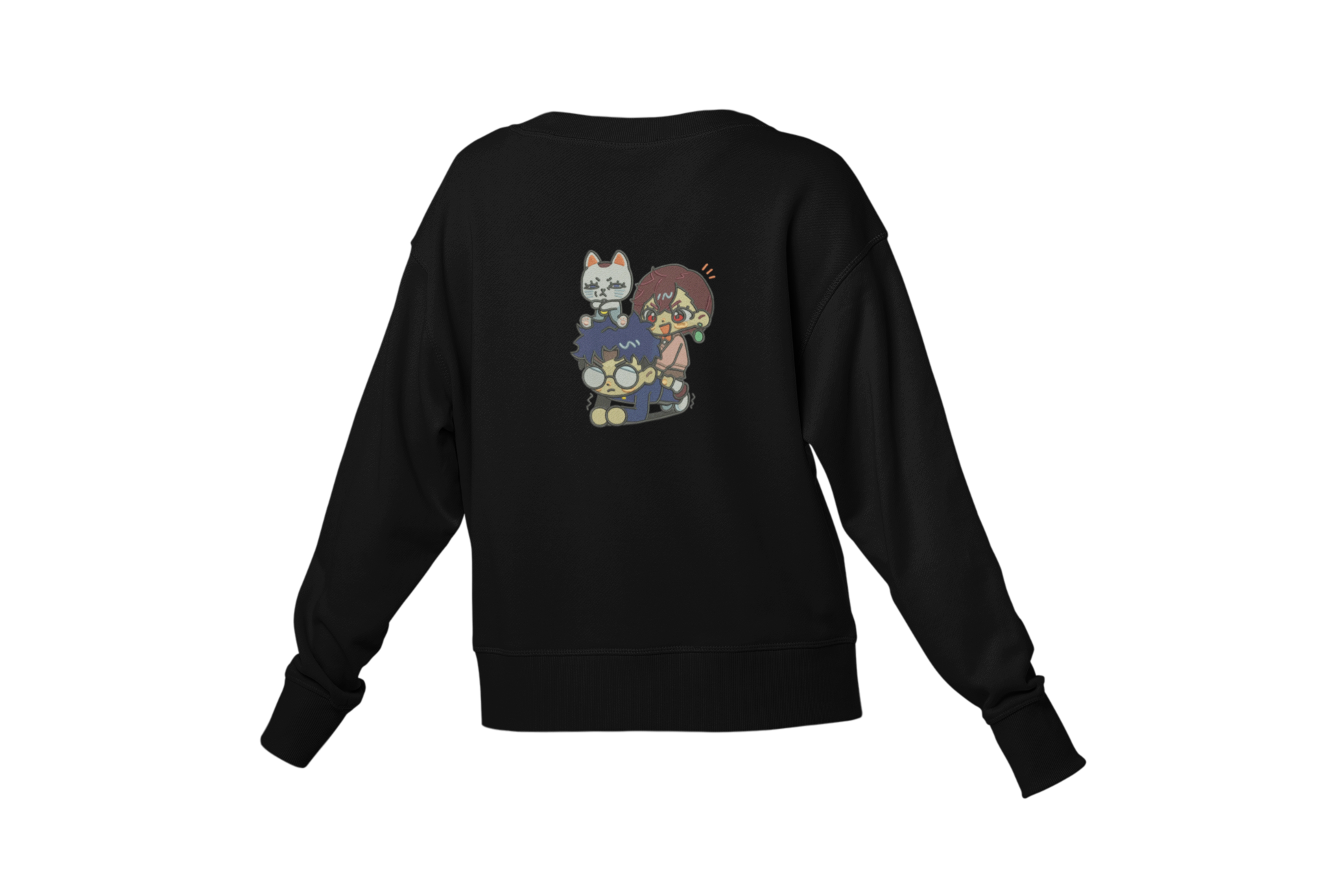 Okarun, Momo and Turbo Granny Cat Chibi Bluza - Dandadan