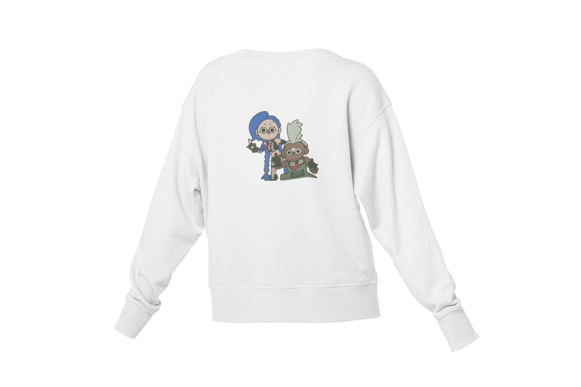 Jinx & Ekko Derpy Middle Finger Arcane Bluza - League of Legends