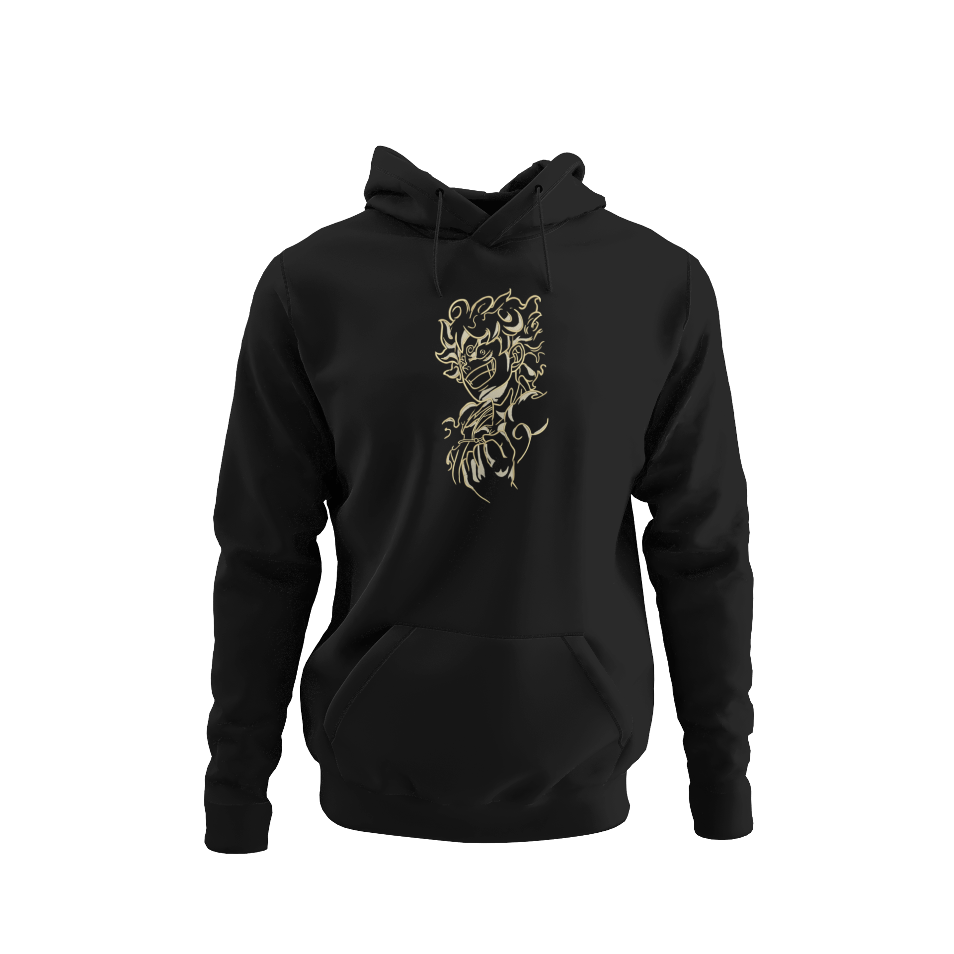 Luffy Gear 5 Gold Outline Hanorac - One Piece