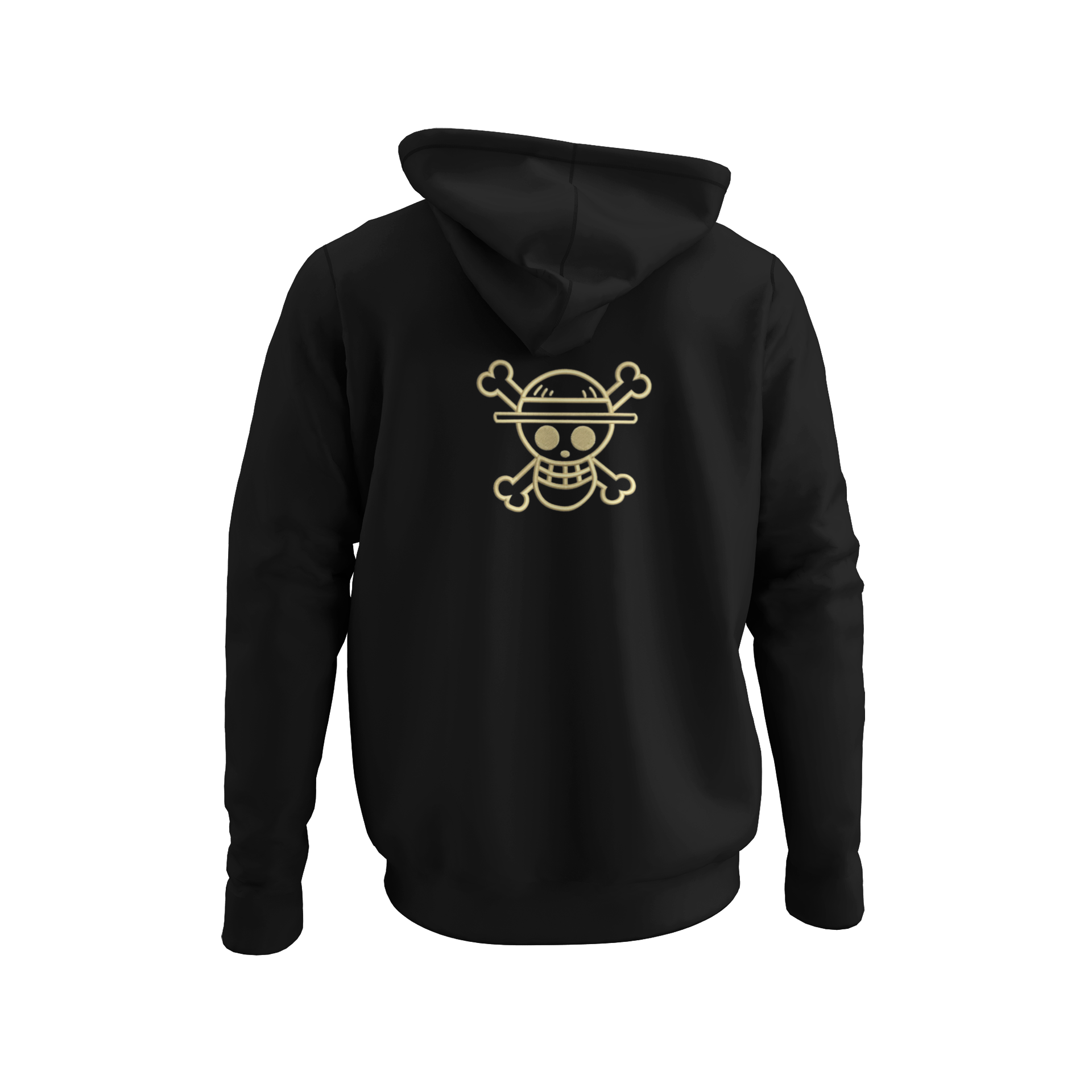 Luffy Gold Logo Hanorac - One Piece